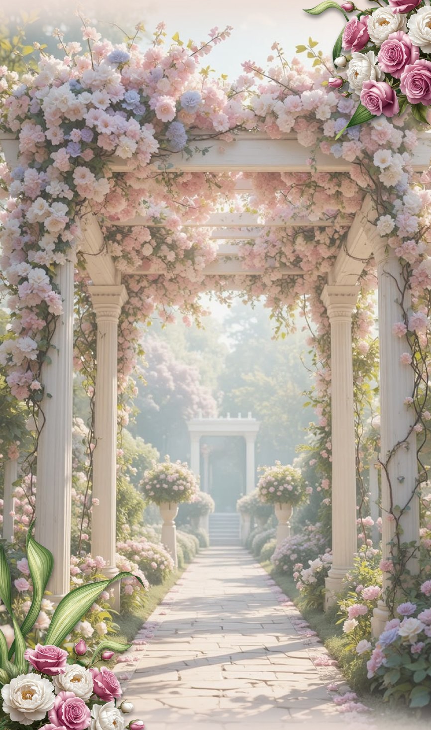 Flower walkway image